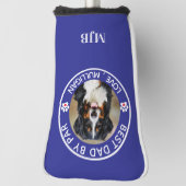 Aangepaste foto van beste vader op foto van pot golfheadcover (Draai 90)