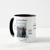 Aangepaste foto van beste vrienden voor ooit mok (Voorkant links)