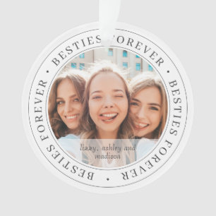 Aangepaste foto van Besties voor BFF Simple Modern Ornament