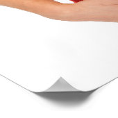 Aangepaste foto van Birthday party, blanke moderne Poster (Hoek)