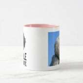 Aangepaste foto van Black Doodle Dog Mama Mok (Midden)