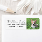 Aangepaste foto van Cute Pet Foto Dog Eigenaar Fot Etiket (Insitu)