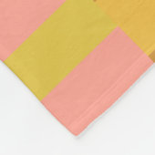 Aangepaste foto van Cute Roze en Gele Stripes Fleece Deken (Hoek)
