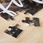 Aangepaste foto van dankbare familie legpuzzel (Zijkant)