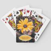 Aangepaste foto van de Afrikaanse Daisy Foto van d Pokerkaarten (Achterkant)