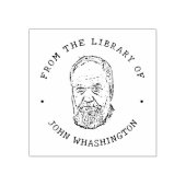 Aangepaste foto van de bibliotheek van 	rubberstempel (Afrduk)