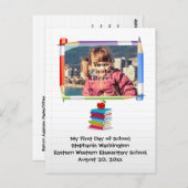 Aangepaste foto van de Kinder School voor kinderen Briefkaart (Voorkant / Achterkant)