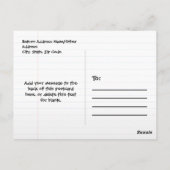 Aangepaste foto van de Kinder School voor kinderen Briefkaart (Achterkant)