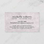 Aangepaste foto van de Notarisondertekenaar Visitekaartje (Achterkant)