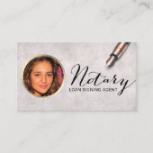 Aangepaste foto van de Notarisondertekenaar Visitekaartje (Voorkant)