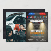 Aangepaste foto van de uitnodiging van de politie (Voorkant / Achterkant)