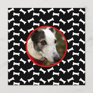 Aangepaste foto van Dog Birthday Party Kaart