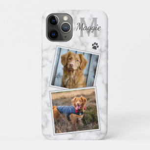 Aangepaste foto van Dog Pet Aangepast Monogram iPhone 11 Pro Hoesje
