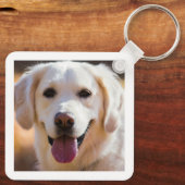 Aangepaste foto van Dog Pet Sleutelhanger (Achterkant)