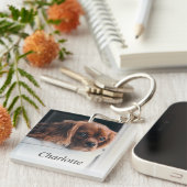 Aangepaste foto van Dog Pet Sleutelhanger (Voorkant Rechts)