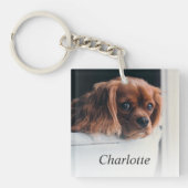 Aangepaste foto van Dog Pet Sleutelhanger (voorkant)