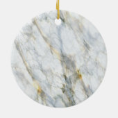 Aangepaste foto van een knuffelbare puppy op chic  keramisch ornament (Achterkant)