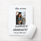 Aangepaste foto van eenvoudig Afstuderen Muismat (Met muis)