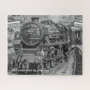 Aangepaste foto van Engelse stoomtrein. Legpuzzel