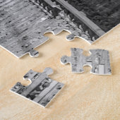 Aangepaste foto van Engelse stoomtrein. Legpuzzel (Zijkant)