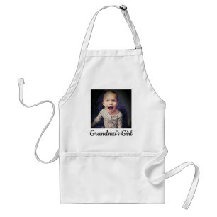 Aangepaste foto van het meisje van oma dat Apron k Standaard Schort