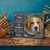 Aangepaste foto van het Memorial Dog Beagle Fotoplaat (Zijkant)