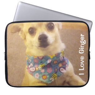 Aangepaste foto van huisdier Gepersonaliseerd beri Laptop Sleeve