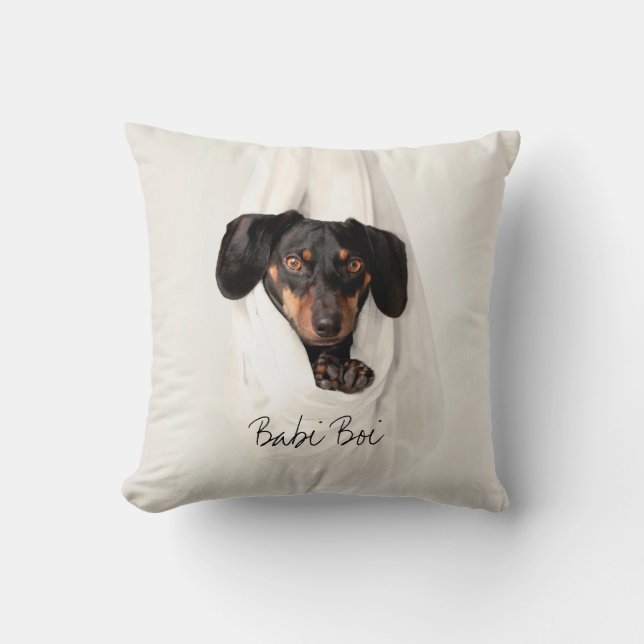 Aangepaste foto van huisdierhond kussen (Voorkant)