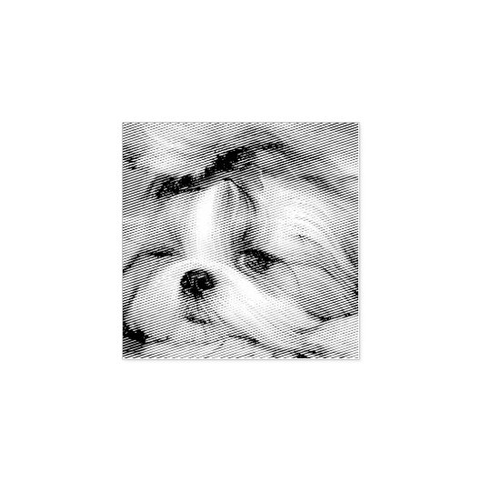 Aangepaste foto van je hond van een huisdier 	rubberstempel (Afrduk)