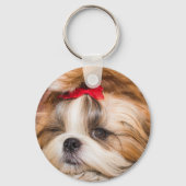 Aangepaste foto van je hond van een huisdier sleutelhanger (Achterkant)