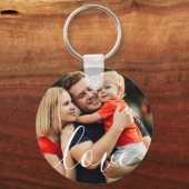Aangepaste foto van legant Script Love Sleutelhanger (Voorkant)