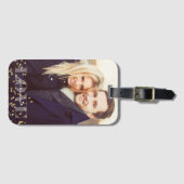 Aangepaste foto van Liefde en Sparkles Bagagelabel (Voorkant (horizontaal))