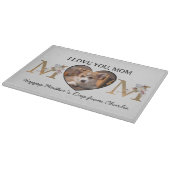 Aangepaste foto van mam florale hart van de hond snijplank (Hoek)