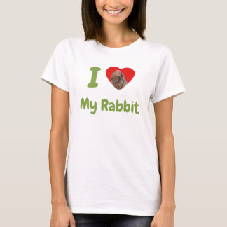 Aangepaste foto van mijn Holland Lop konijn T-shirt