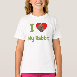 Aangepaste foto van mijn Holland Lop konijn T-shirt