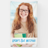 Aangepaste foto van Mitzvah Banner (Verticaal)