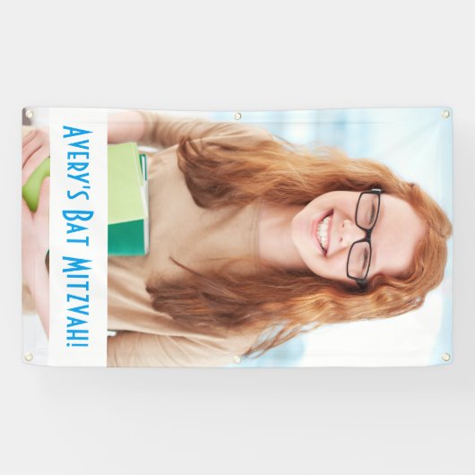 Aangepaste foto van Mitzvah Banner (Horizontaal)
