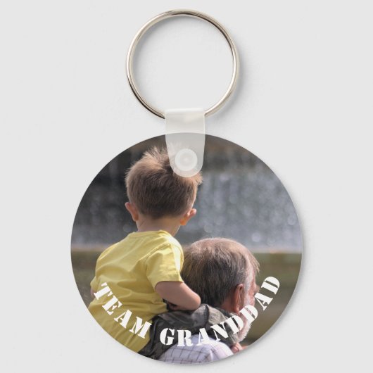 Aangepaste foto van modern team Granddad Sleutelhanger (Voorkant)