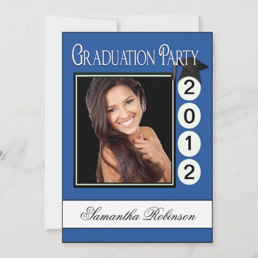 Aangepaste foto van moderne Fun Graduation Party Kaart (Voorkant)
