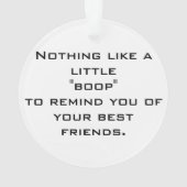 Aangepaste foto van Nose Chocolate Lab Nose Ornament (achterkant)