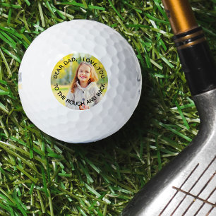 Aangepaste foto van papa Ik hou van je, ruw en ter Golfballen