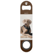 Aangepaste foto van Pet Dog Boyvriend Gift Speed Flessenopener (Achterkant)