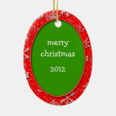 Aangepaste foto van Pet ・ Herdenkingsdatum (2 side Keramisch Ornament (Achterkant)