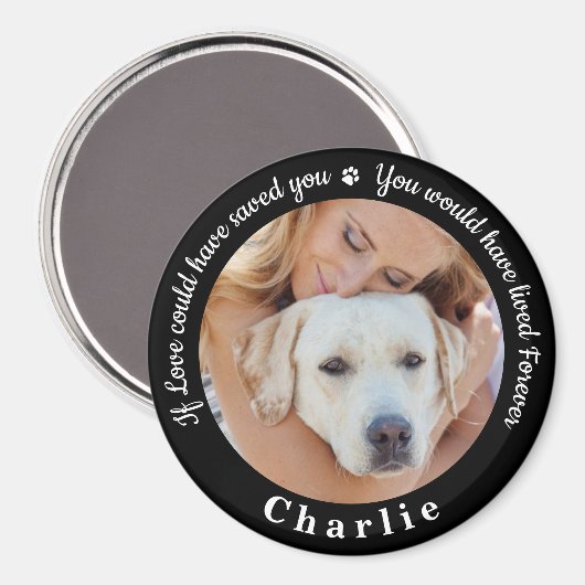 Aangepaste foto van Pet Memorial Pet Loss Keepomwi Magneet (Voorkant / Achterkant)