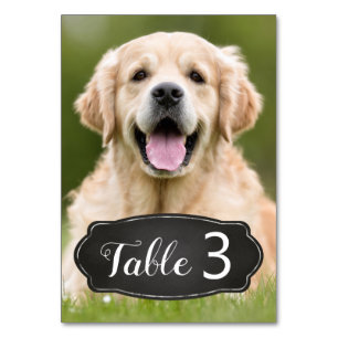 Aangepaste foto van Rustic Chalkboard Weddenschap Kaart