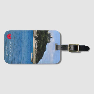 Aangepaste foto van Sint Michaels Mount Cornwall Bagagelabel