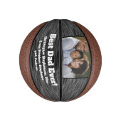 Aangepaste foto van vaders Dag Basketball Ball Basketbal (Verticaal)
