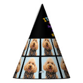 Aangepaste foto van vierde verjaardagsfeestje Pet Feesthoedjes (Links)
