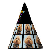 Aangepaste foto van vierde verjaardagsfeestje Pet Feesthoedjes (Rechts)