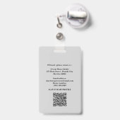 Aangepaste foto Vastgoednaam Badge (Achterkant met uittrekbare clip)